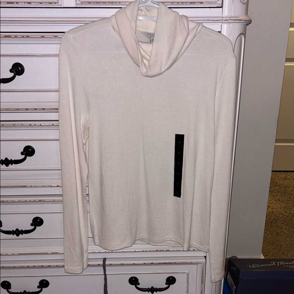 Banana Republic Soft Luxe Cream Cowl Neck Top (extremely comfy!!)